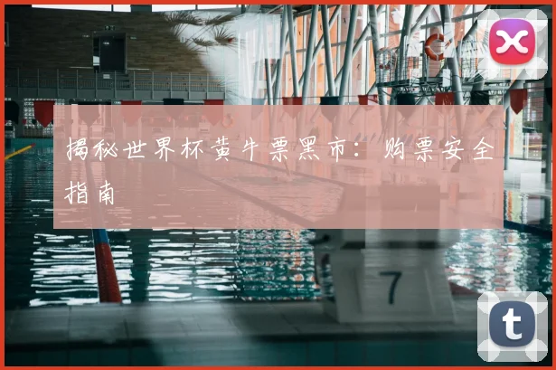 揭秘世界杯黄牛票黑市：购票安全指南